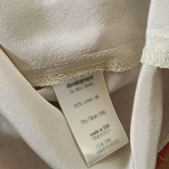 Development by Erica Davies Red 100% Silk Floral Print Dress EUC - Picture 11 of 16